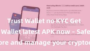 Trust Wallet no KYC Get the Trust Wallet latest APK now – Safely store and manage your cryptocurrencies with ease